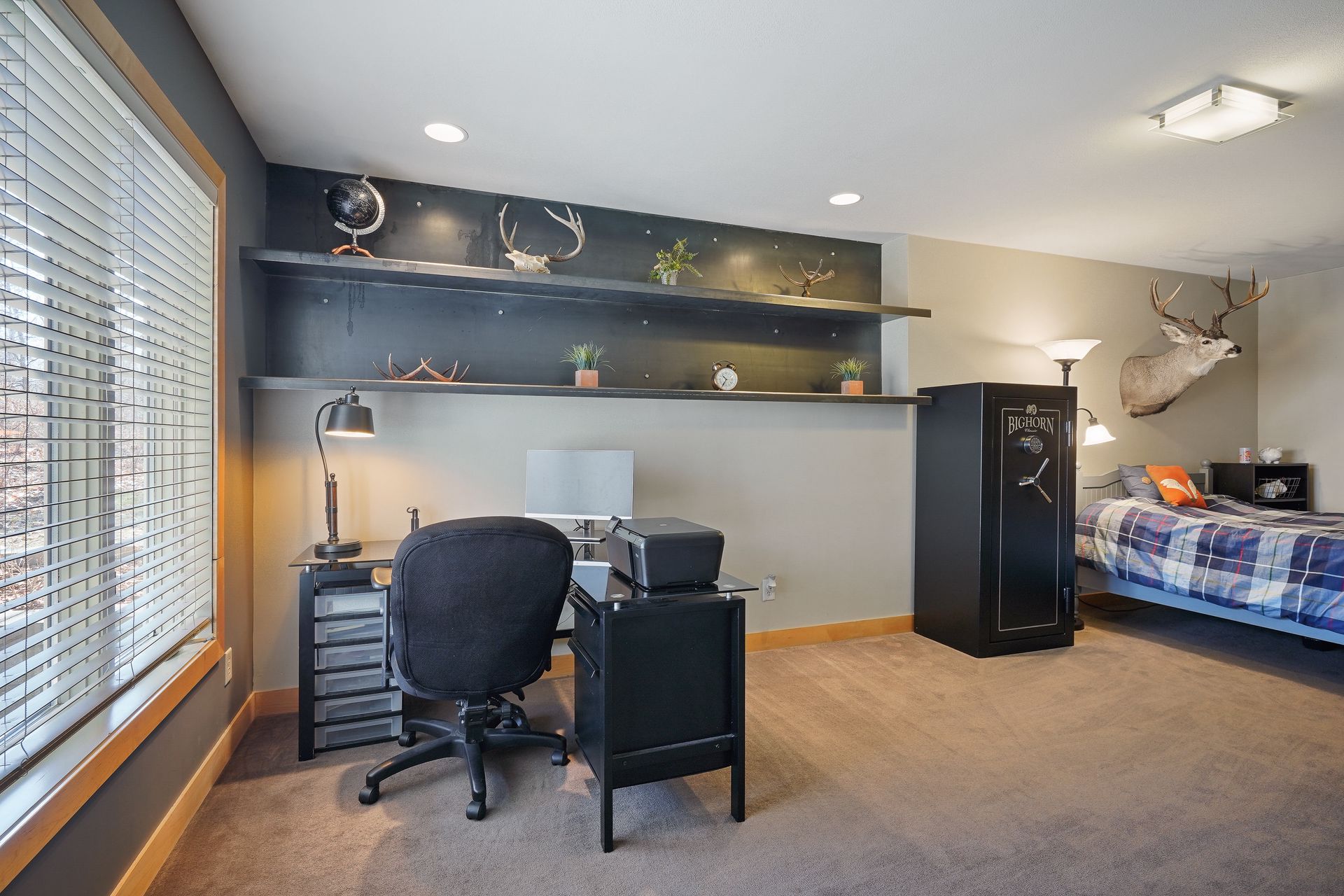 Large lower level office or bedroom