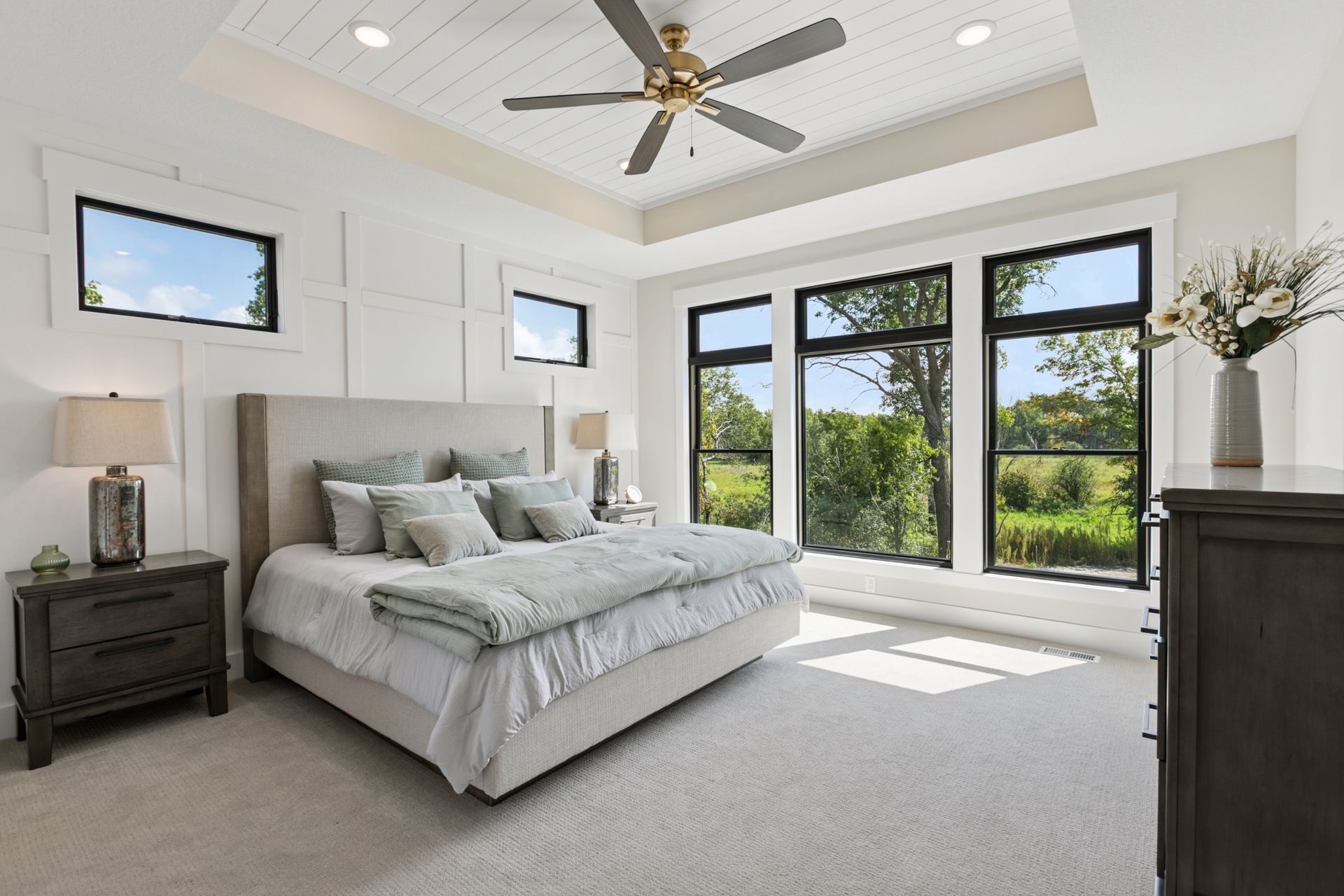 Owner’s suite with near floor-to-ceiling windows for natural light and viewsa