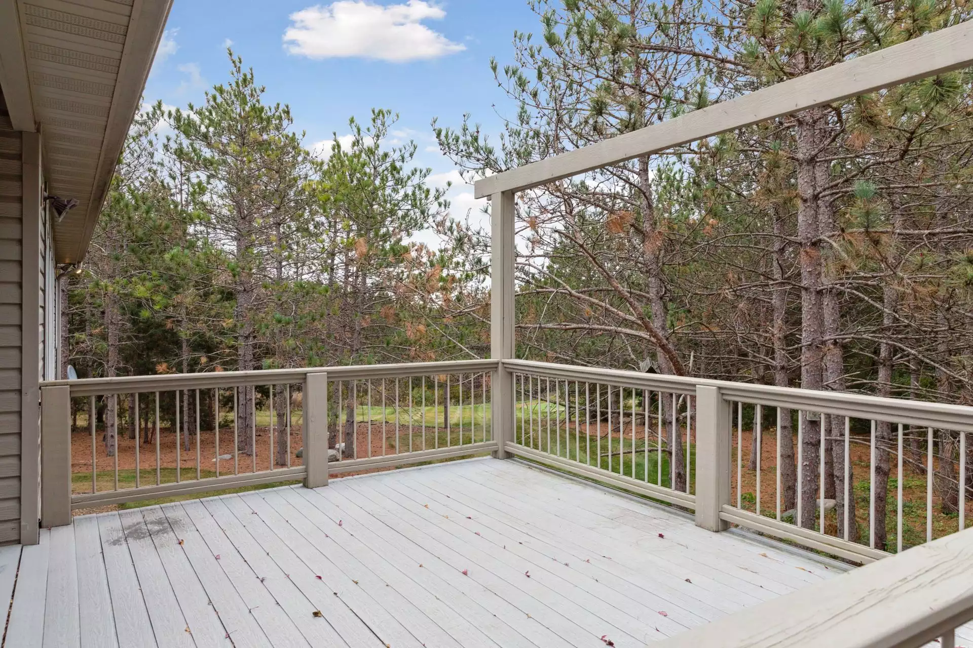 Enjoy overlooking your large private 2.5 acres