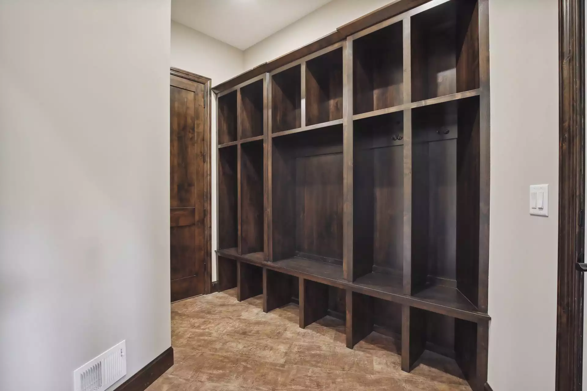 Lots of Built-in Cubby Storage